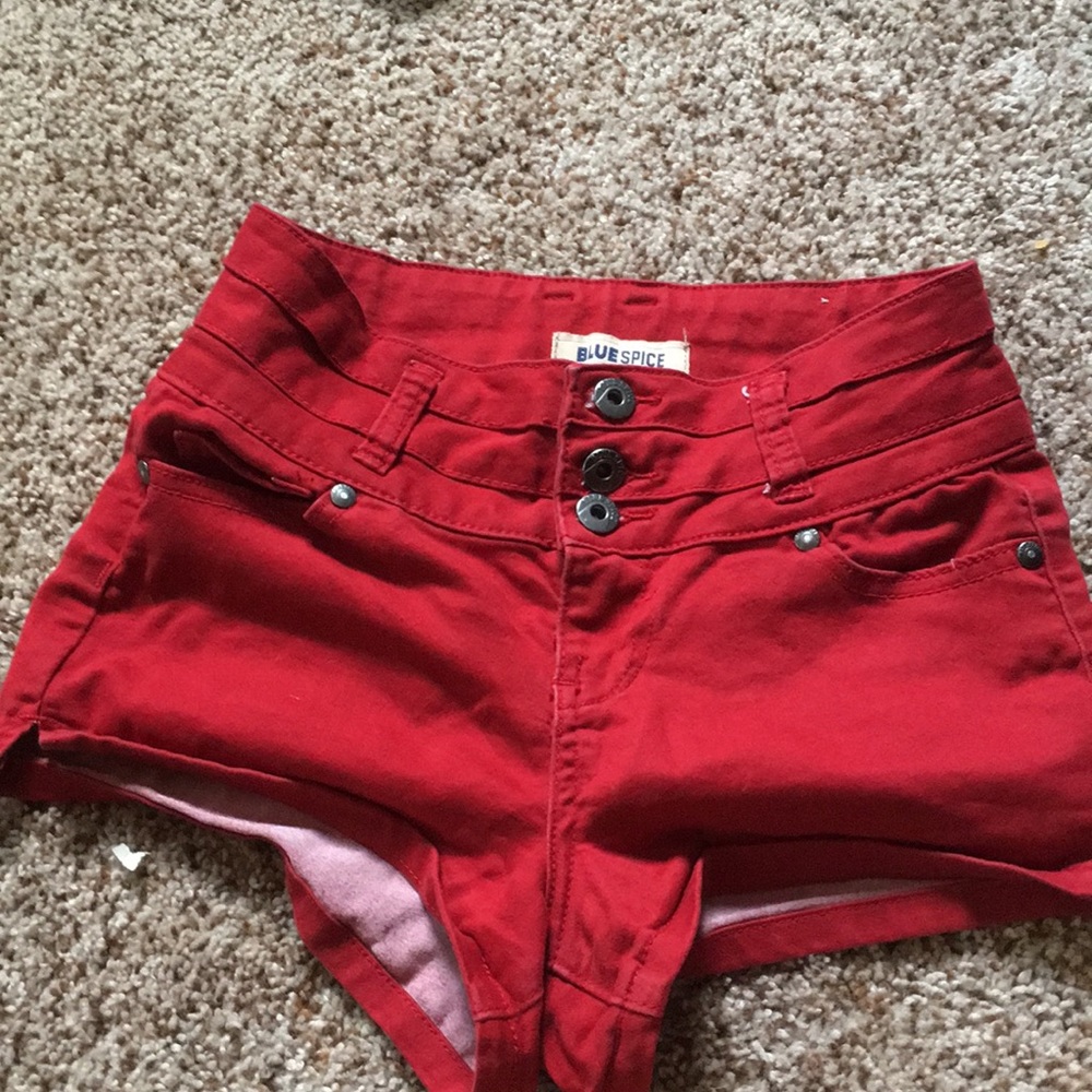 Red shorts